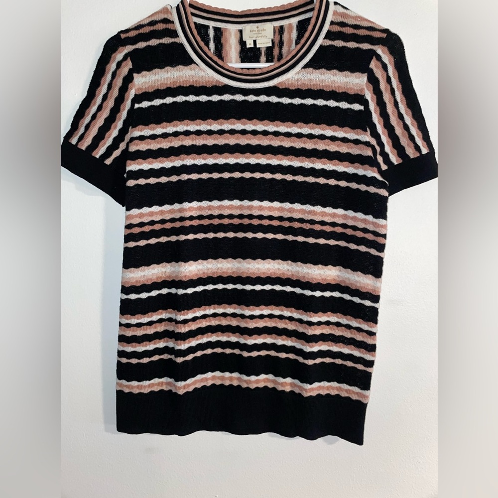 Kate Spade NY Striped Knit Top, M, NWOT